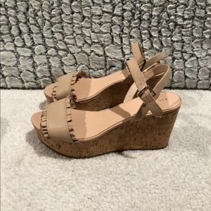 Kate spade cork wedge shoes